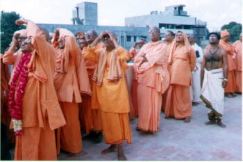 Monks waiting